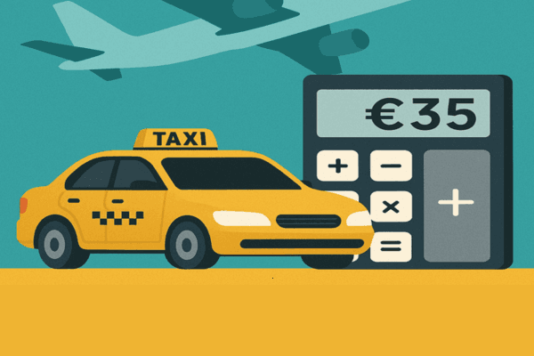Hoeveel kost een taxi naar Schiphol?